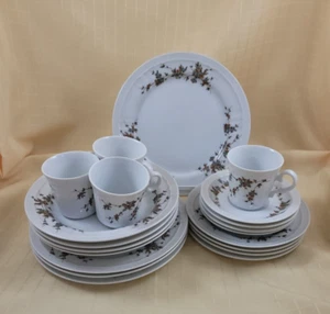 Eschenbach Bavaria Germany Service for 4- 20 Pieces Pink & Blue Floral - Picture 1 of 10