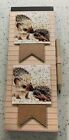Handmade Magnetic Shopping List Memo Notes Pad Fridge with pencil bees,hare,hogs
