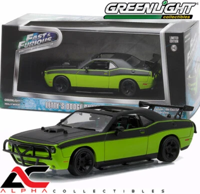 GREENLIGHT 86230 1:43 LETTY'S 2014 DODGE CHALLENGER SRT8 FAST AND FURIOUS (2014) - Image 1 of 2