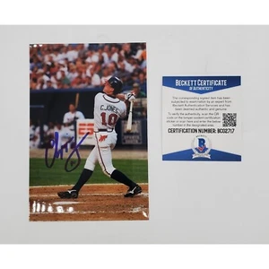 Chipper Jones Signed Photo Atlanta Braves 4X6 Beckett COA - Picture 1 of 6