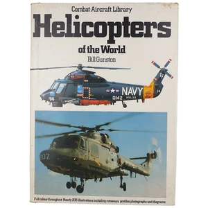 Vtg Helicopters of the World by Bill Gunston Combat Aircraft 1983 Italy HC DJ Gd - Bild 1 von 14