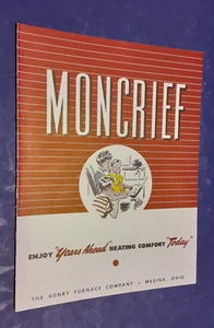 Catálogo MONCRIEF Años 50 Historia del Amianto Henry Furnace Company HVAC - Imagen 1 de 5