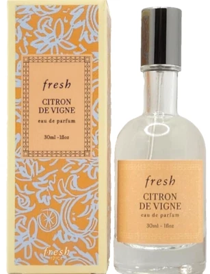FRESH CITRON DE VIGNE EAU DE PARFUM SPRAY PARA MULHERES 1,0 Oz/30 ml NOVO EM FOLHA!!! - Imagem 1 de 4