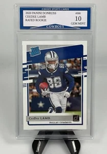 Panini Donruss CeeDee Lamb Dallas Cowboys 2020 clasificación novato #306 gema ¡como nueva 10! - Imagen 1 de 1