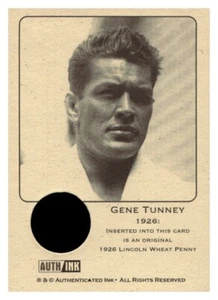 GENE TUNNEY 1926 Penny Rare Collector Coin BOXING Card - Picture 1 of 1