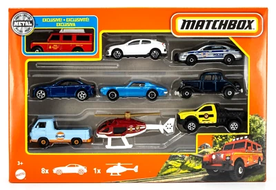 2022 Matchbox 9-Pack w/Exclusive 1965 Land Rover Gen II RED | LIGHT BAR RACK - Image 1 of 2