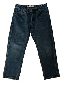 Levi's Red Tab 505 Blue Jeans Boys 10 Husky 30 x 26 Adjustable Back to School - Picture 1 of 12