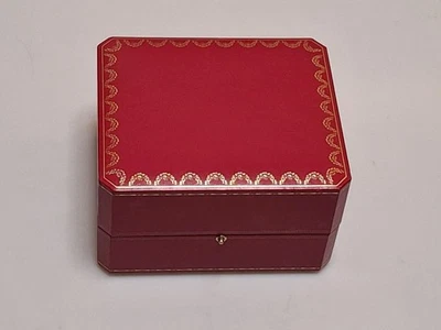 Auténtico Reloj Cartier Vintage Años 80 Caja Presentación CD 1018 5.9"x 3.5" x 5.1" Foto 1 de 3