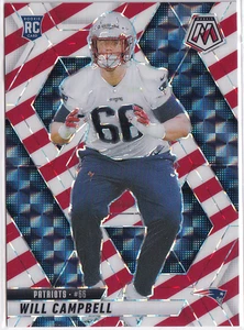 2025 Panini Mosaic Will Campbell #378 Red & White Stripe Prizm RC - Picture 1 of 1