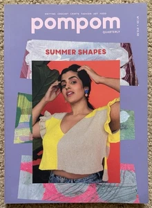 POM POM VIERTELJÄHRLICHES MAGAZIN NR 33 SOMMER 2020 / STRICKEN HÄKELN KUNST ESSEN BASTELN - Bild 1 von 2