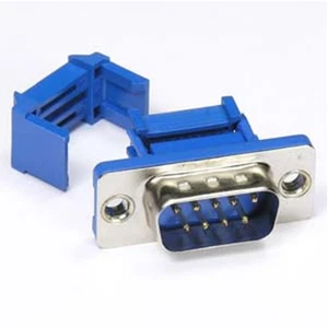 DB9 D-SUB 9 Pin RS232 Serial Male Assembly IDC Solderless Connector Metal Shell - Picture 1 of 1