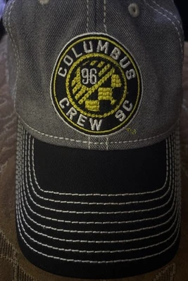 Columbus Crew SC Adidas MLS Sombrero con Correa Gris Ajustable Bordado Delantero/Trasero Foto 1 de 4