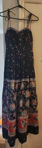 Abito donna floreale con spalline spaghetti [taglia XS o S] con gilet bolero senza maniche - Foto 1 di 6