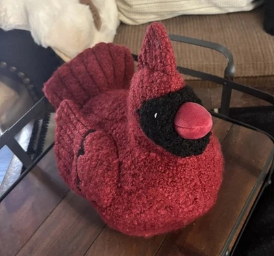 Almohada Pottery Barn en forma de cardenal vacaciones Navidad pájaros nueva última Foto 1 de 4