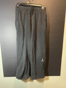 PANTALONES DEPORTIVOS NIKE JORDAN TALLA MEDIANA HOLGADOS ALGODÓN DESTEÑIDOS NEGROS JOGGER AJUSTABLES - Imagen 1 de 15