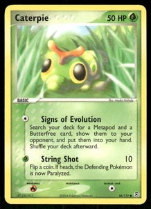 Pokemon Tcg Caterpie #56 Pokemon Fire Red & Leaf Green LP - Picture 1 of 2