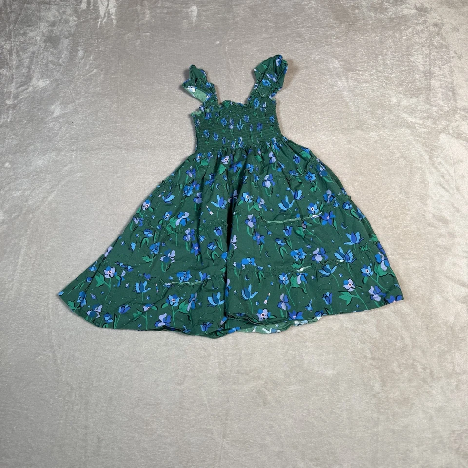 Vestido Hill House para meninas xadrez verde mistura de algodão 7/8 vestido coched - Imagem 1 de 4