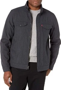 NWT DEFECT Levi's Mens Softshell Stand Collar Commuter Trucker Jacket $160 2D108 - Picture 1 of 3