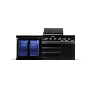 GORILLER® BLACKBACK S7 Outdoor-Küche, Gasgrill mit XXL-Kühlschrank aus Edelstahl - Bild 1 von 19