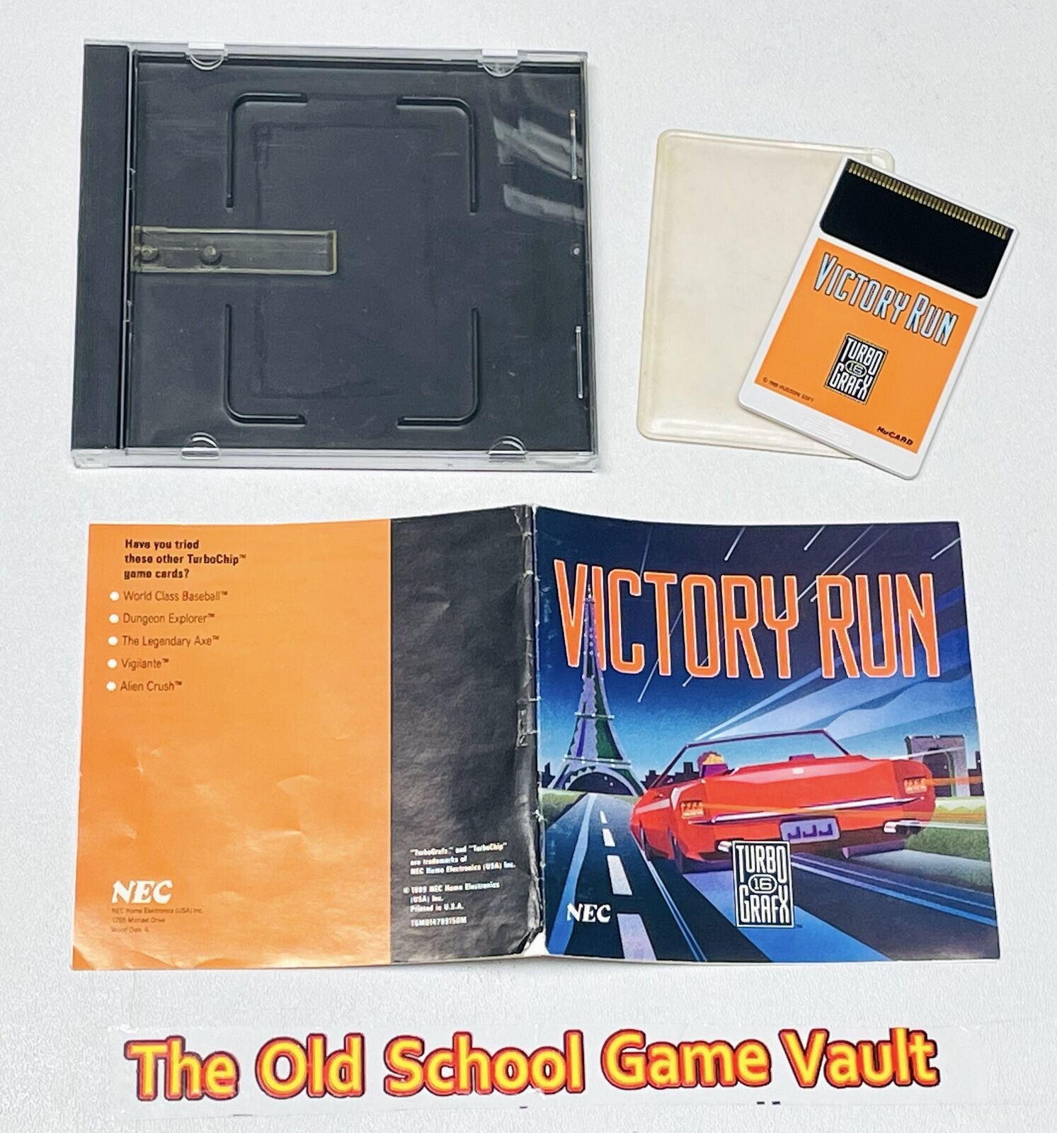 Victory Run -  Complete Turbografx 16 Game Authentic HuCard