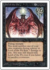 WOTC MtG Unlimited Lord of the Pit (R) VG