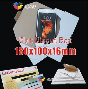 800 x Superflat Mailing Box 100x180x16mm Rigid Envelope Large Mailer #BXF01 - Picture 1 of 2