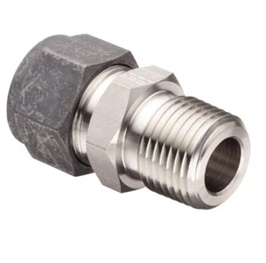 1/2" Tube x 3/4" MNPT SS Male Connector Parker CPI 8-12 FBZ-SS - Picture 1 of 7