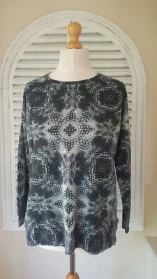 BNWT M&S Collection Grey Ice Crystal Design Embellished Cashmere Jumper (UK 16) - Image 1 of 4