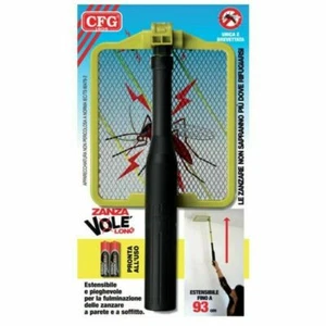 Racchetta Zanzare Estensibile cfg z041 ZANZA VOLE' LONG Fulmina per Insetti Pile - Foto 1 di 9