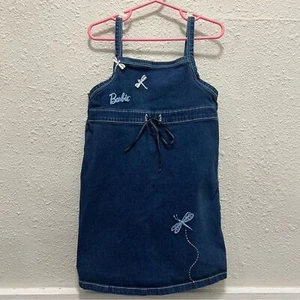 Barbie Vintage Denim Dress with Dragonflies Size 6 - Picture 1 of 7