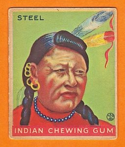 1933 R73 Goudey Indian Gum Card #103 - STEEL - Series of 264 - NO CREASES! - Picture 1 of 4