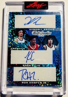Leaf Multi Graphics KENDALL BROWN RON HARPER JUZANG ELLIS CHANDLER TYTY Auto /10 - Image 1 of 2