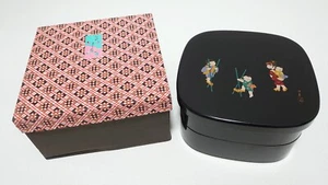 Japanese Stacked boxes lacquered lacquer ware Juubako Japanese style Vintage - Picture 1 of 20