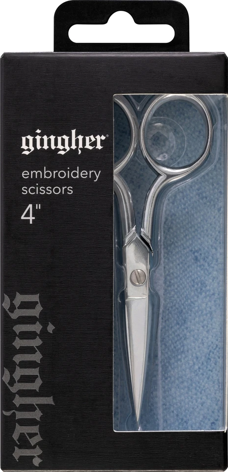 Gingher Embroidery Scissors 4-W/Leather Sheath (Pack of 1) - Image 1 of 1