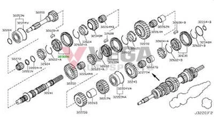 Hub & Sleeve Set (5th / 6th) to suit Nissan 350Z 04-08, 370Z +09~ Onwards 32300- - Picture 1 of 1