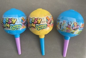 Lot Of 3 Squeesh Yum Lollipop Surprise Toy 5 toys per pack NEW - Picture 1 of 1