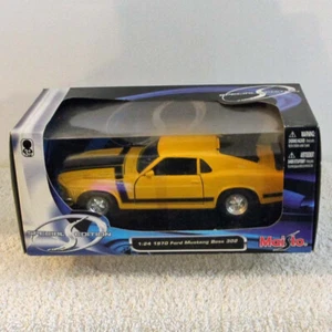 1970 Ford Mustang Boss 302 Yellow 1:24 Die Cast Maisto Special Edition NIB - Picture 1 of 4