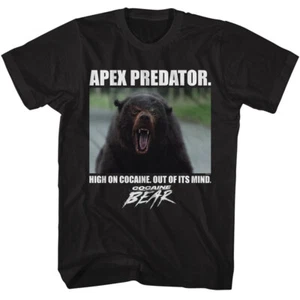 Cocaine Bear Apex Predator High On Cocaine Comedic Horror Movie Men's T Shirt - Picture 1 of 5