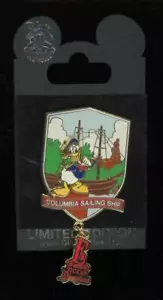 DLR Passholder Exclusive Donald E Ticket Columbia Segelschiff LE Disney Pin - Bild 1 von 1