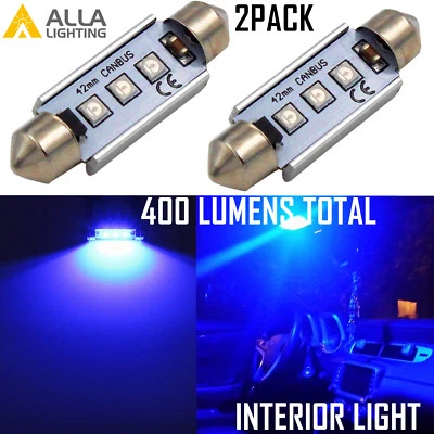 6411 LED Blue Interior Lighting Dome Light|Door Mirror Illumination|Trunk Light - Image 1 of 4