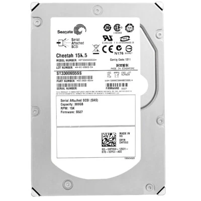 Festplatte Dell 300Gb ST3300655SS 15000Rpm 16Mb Cache SAS 3,5" Zoll 0HT953 - Bild 1 von 4