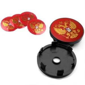 4 Stück Russland Wappen Radnabenkappen Aufkleber mit schwarzem Sockel - Bild 1 von 7