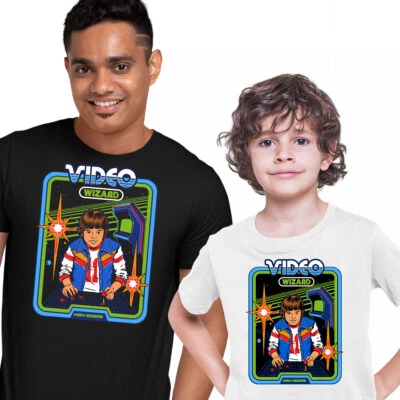 Video Wizard T-shirt Twisted Nostalgia Retro Arcade Game Steven Rhodes - image 1 of 4