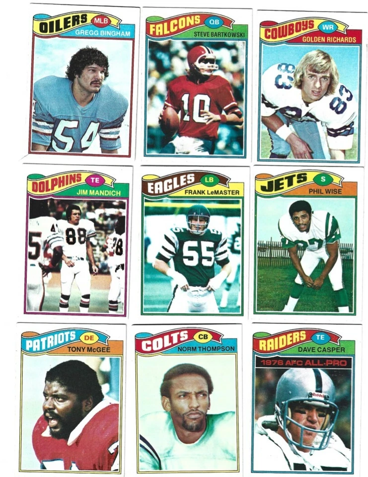 1977 Topps Football Cards Complete Your Set 1-200 - Image 1 of 1