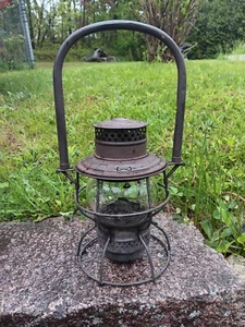 Vintage C.& N. W. Ry Chicago North Western Railway EMBOSSED Adlake Globe Lantern - Picture 1 of 18