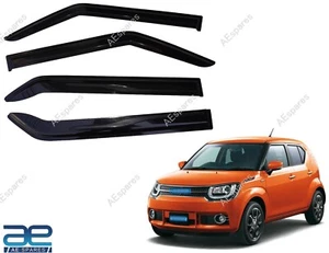 Window Visor Vent Sun Shade Rain Guard Door Visors For Suzuki Ignis 2016-ON - Picture 1 of 8