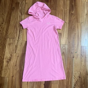 Vineyard Vines Hoodie Beach Cover Up Dress Girls Large Whale Pink White. - Picture 1 of 6