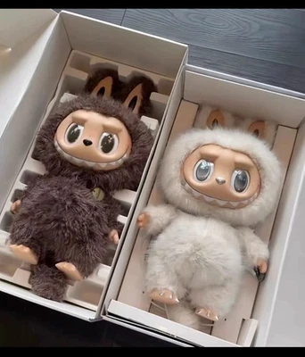 58 cm white archangel gray vinyl face plush doll with movable eyes plush cat ear - Bild 1 von 4