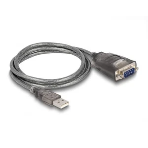 Delock Adapter USB 2.0 Typ-A zu 1 x Seriell RS-232 D-Sub 9 Pin Stecker 1 m, weiß - Photo 1/3