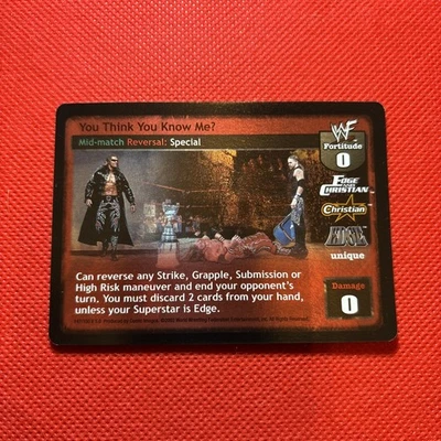 WWE WWF Raw Deal CCG - You Think You Know Me? - Ultra Rare Mania - Image 1 of 4